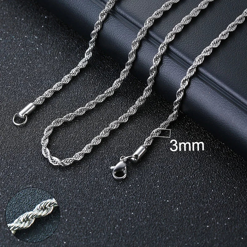 Cuban Chain Necklace for Men Women,Basic Punk Stainless Steel Curb Link Chain Chokers,Vintage Gold Color Solid Metal Collar