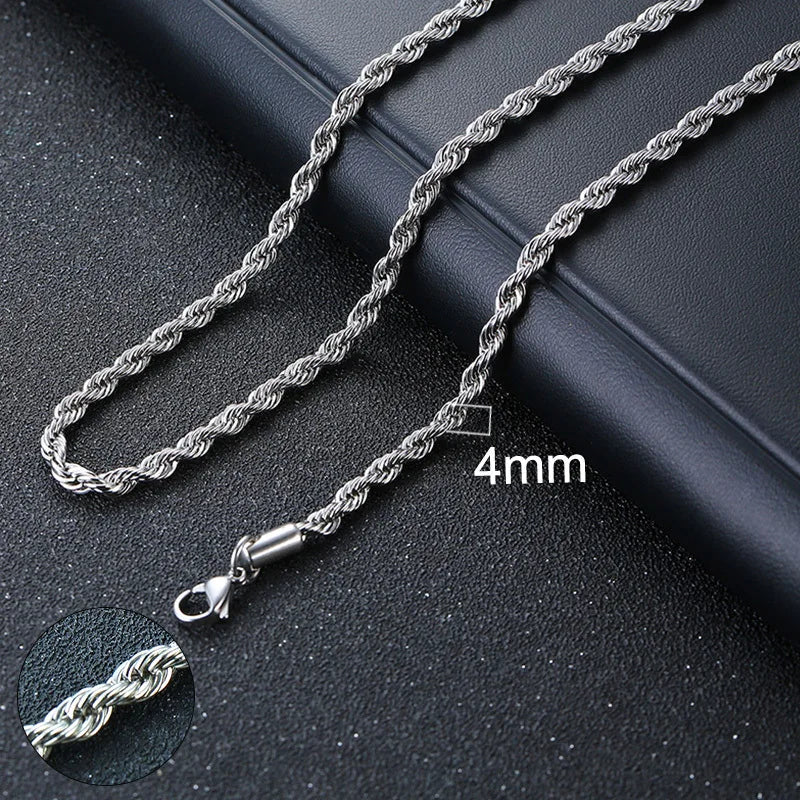 Cuban Chain Necklace for Men Women,Basic Punk Stainless Steel Curb Link Chain Chokers,Vintage Gold Color Solid Metal Collar
